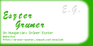 eszter gruner business card