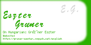 eszter gruner business card